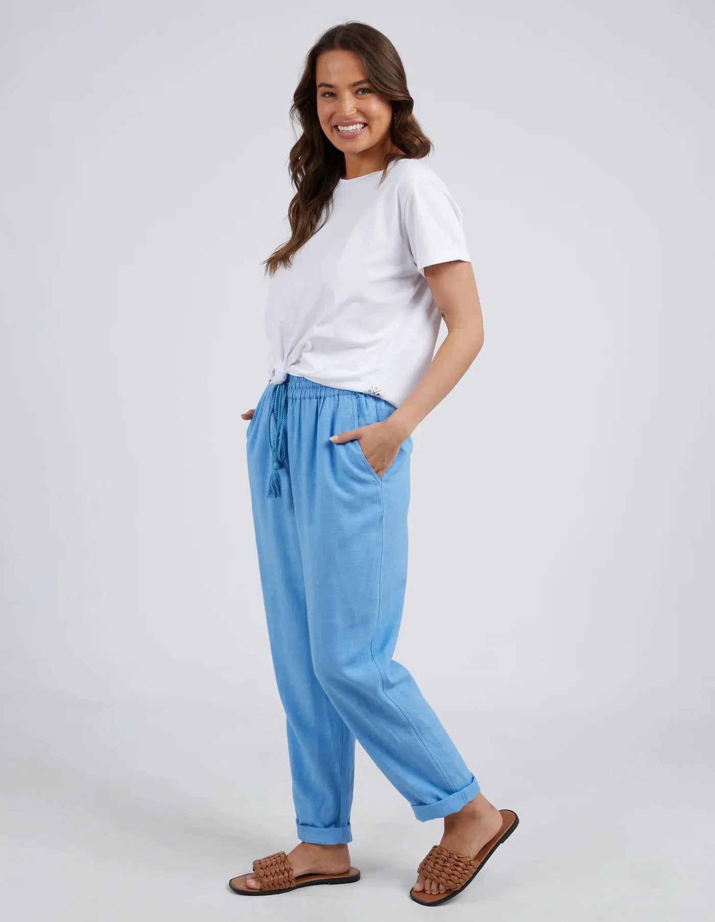Knot S/S Tee - White-Elm Lifestyle-Lima & Co