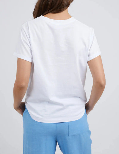 Knot S/S Tee - White-Elm Lifestyle-Lima & Co