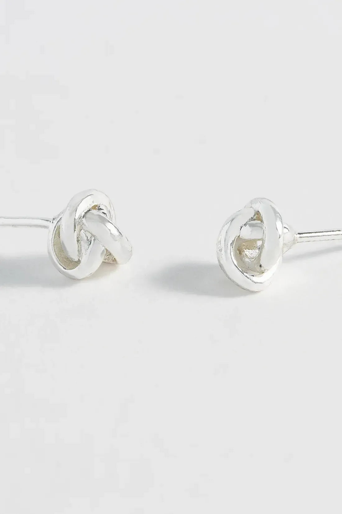 Knot Stud Earings - Silver Plated-Estella Bartlett-Lima & Co