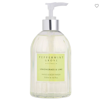 LEMONGRASS & LIME HAND & BODY WASH 500ml-Peppermint Grove-Lima & Co