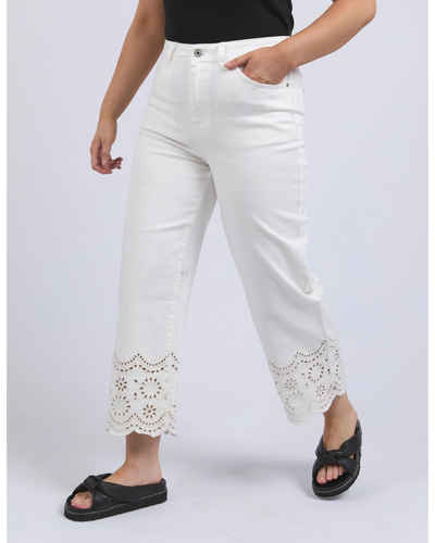Lace Jean - Vintage White-Elm Lifestyle-Lima & Co