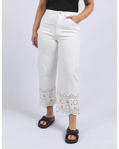Lace Jean - Vintage White-Elm Lifestyle-Lima & Co
