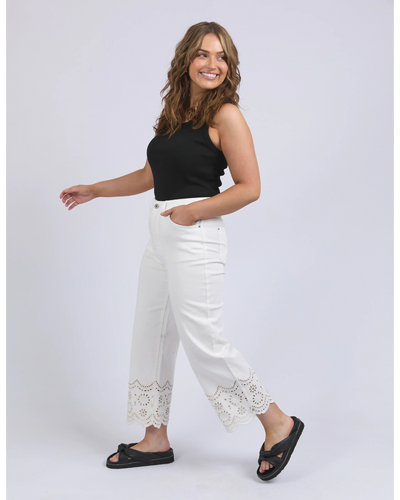 Lace Jean - Vintage White-Elm Lifestyle-Lima & Co