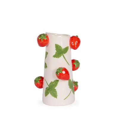 Large Strawberry Patch Vase-Holly and Ivy-Lima & Co