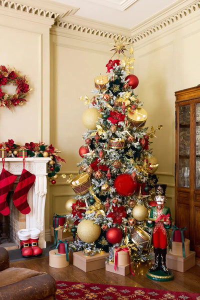 Large Traditonal Drum Hanging-Holly and Ivy-Lima & Co