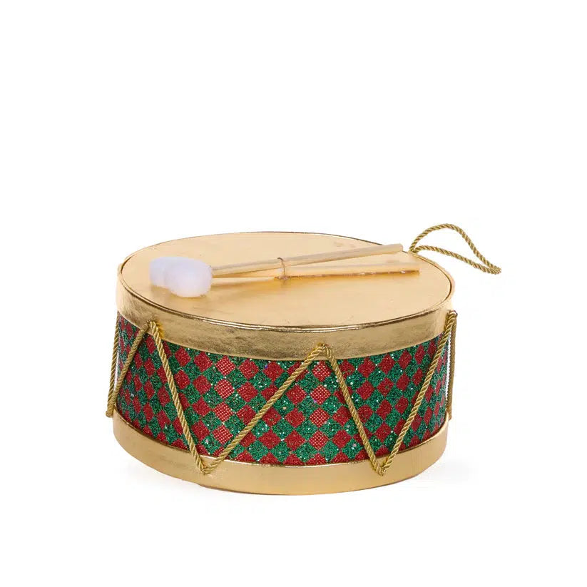 Large Traditonal Drum Hanging-Holly and Ivy-Lima & Co