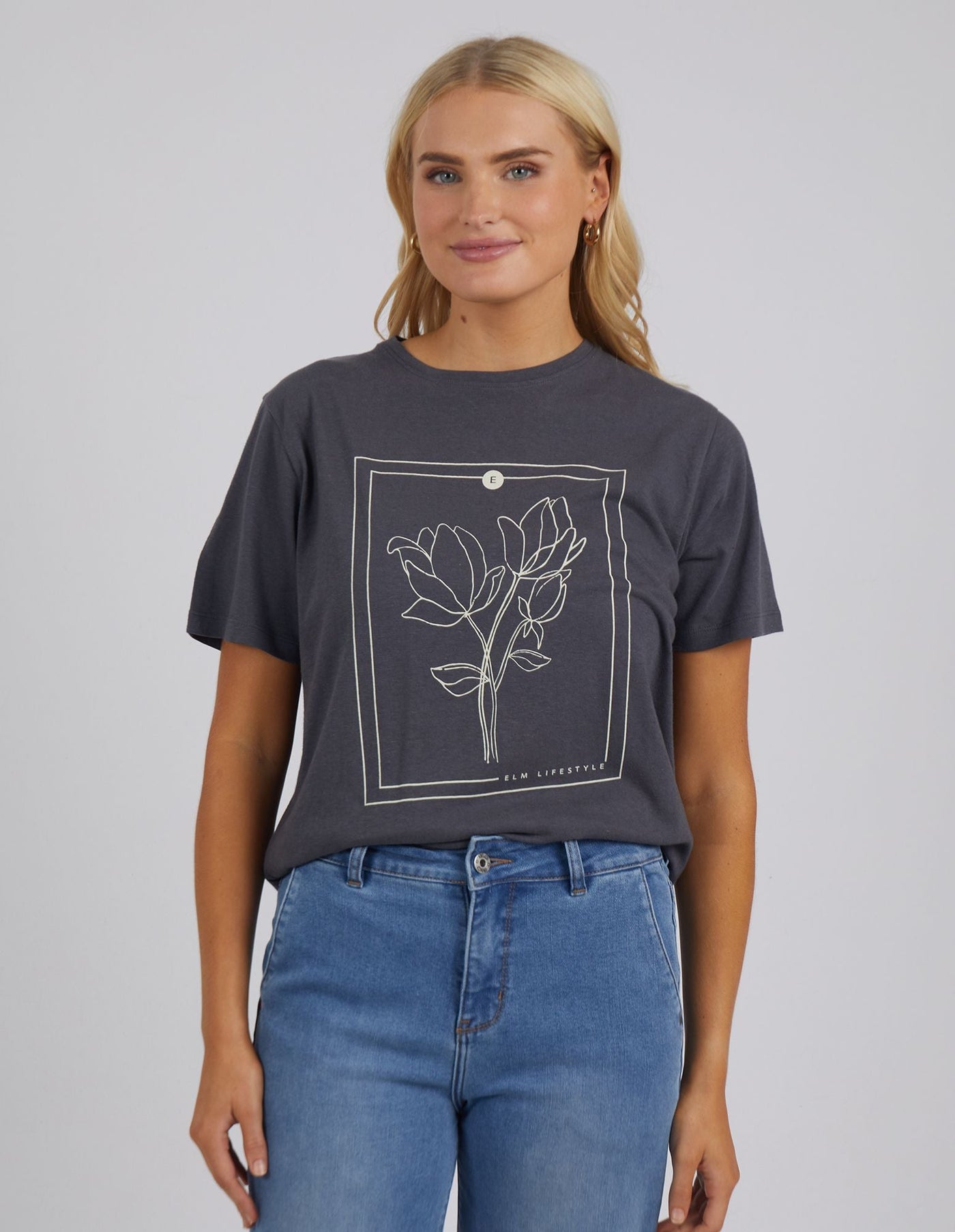 Laurel Tee - Charcoal-Elm Lifestyle-Lima & Co