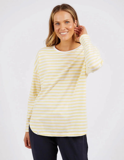 Lauren Stripe Long Sleeve Tee - Banana-Elm Lifestyle-Lima & Co