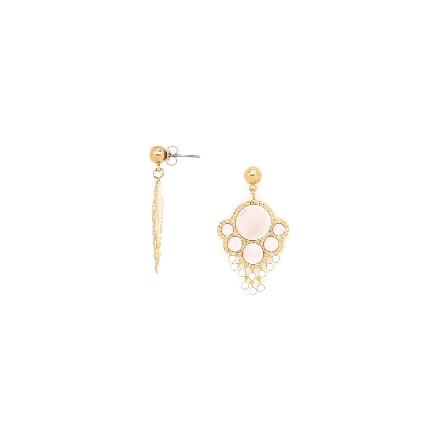 Lauryne Big Ball Post Earring-Franck Herval-Lima & Co