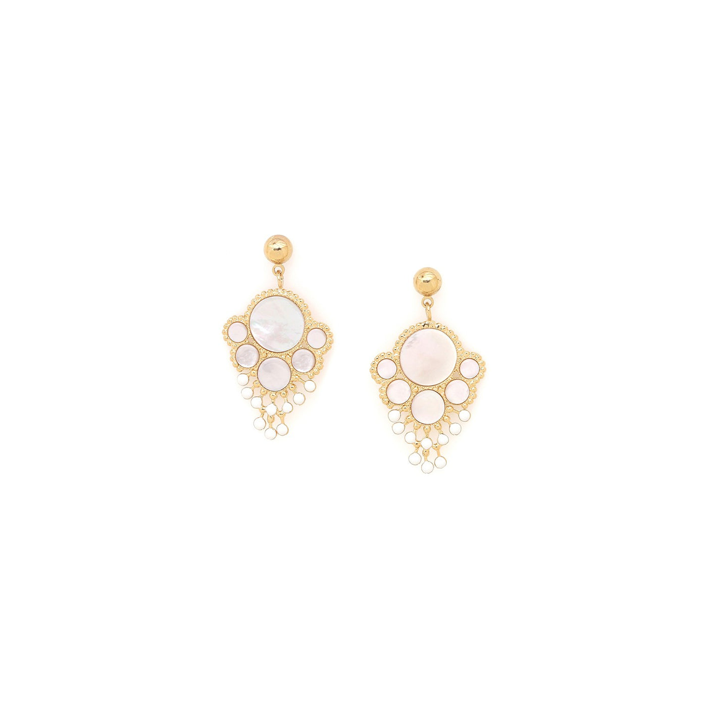 Lauryne Big Ball Post Earring-Franck Herval-Lima & Co