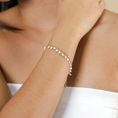 Lauryne Enamel Chain Bracelet-Franck Herval-Lima & Co