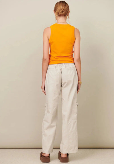 Layla Tank - Orange-POL Clothing-Lima & Co