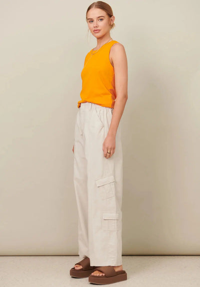 Layla Tank - Orange-POL Clothing-Lima & Co