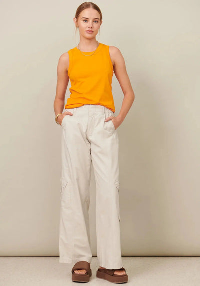 Layla Tank - Orange-POL Clothing-Lima & Co