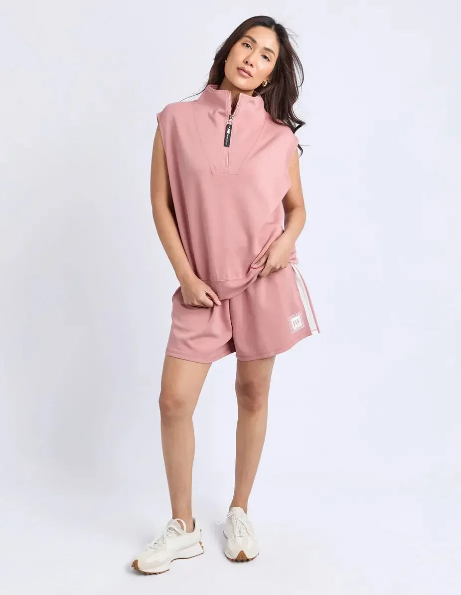 Layla Zip Vest - Dusty Rose-Foxwood-Lima & Co