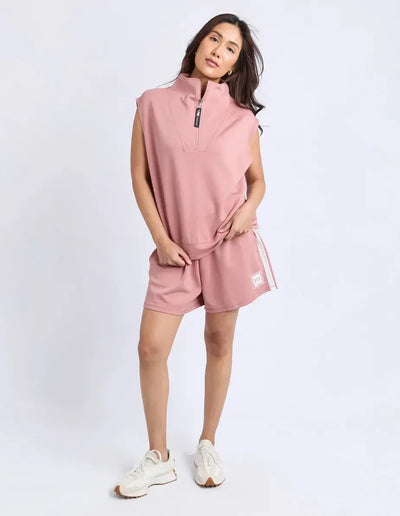 Layla Zip Vest - Dusty Rose-Foxwood-Lima & Co