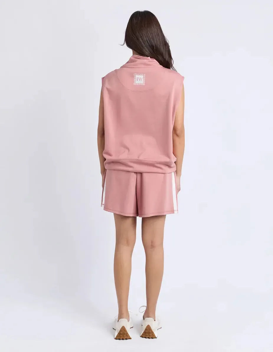 Layla Zip Vest - Dusty Rose-Foxwood-Lima & Co