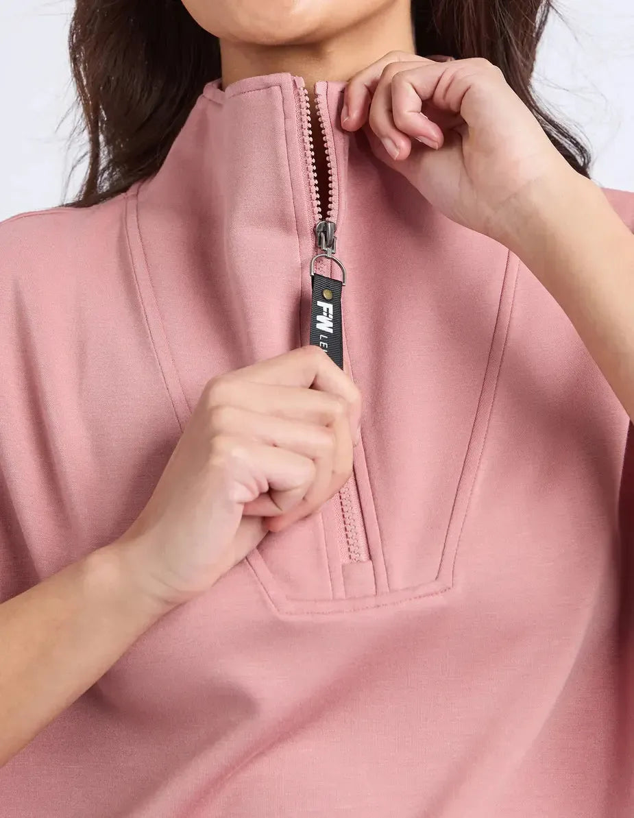 Layla Zip Vest - Dusty Rose-Foxwood-Lima & Co