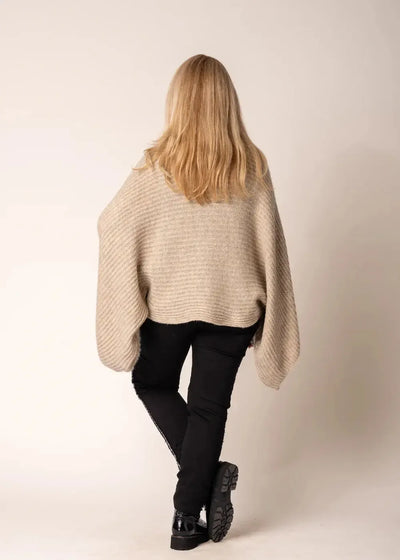 Leah Knit Top - Latte-IMAGINE FASHION-Lima & Co