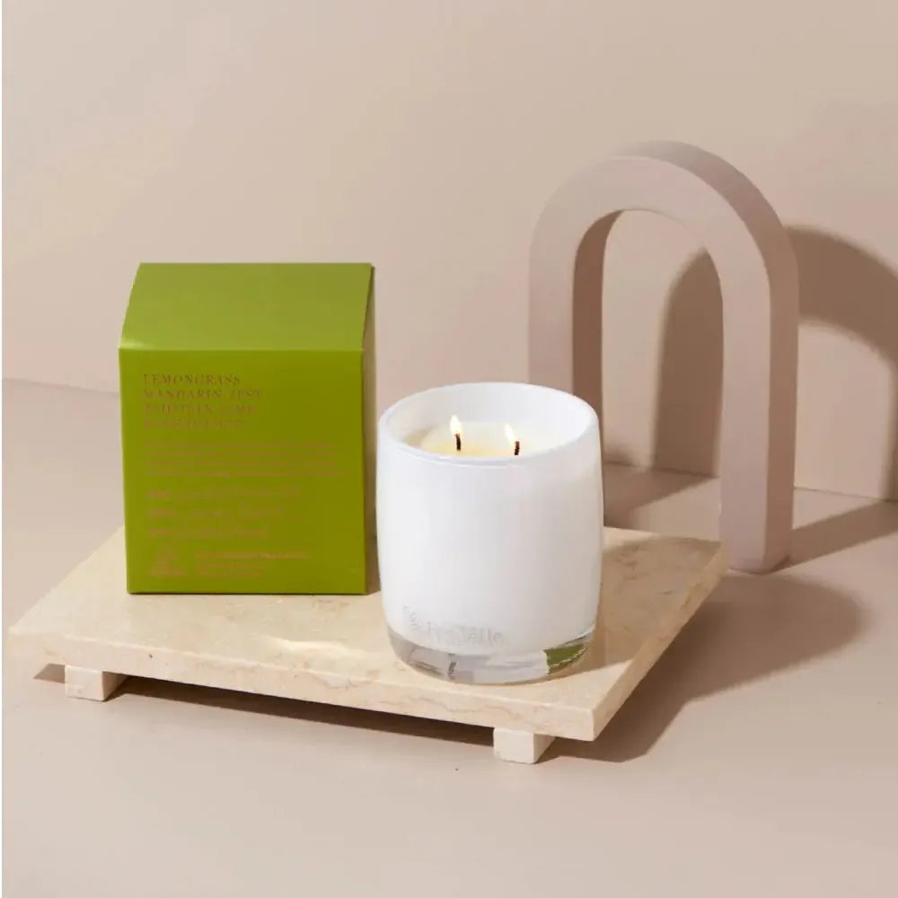 Lemongrass Mandarin Zest Tahitian Lime Sandal Candle - 400g-Urban Rituelle-Lima & Co