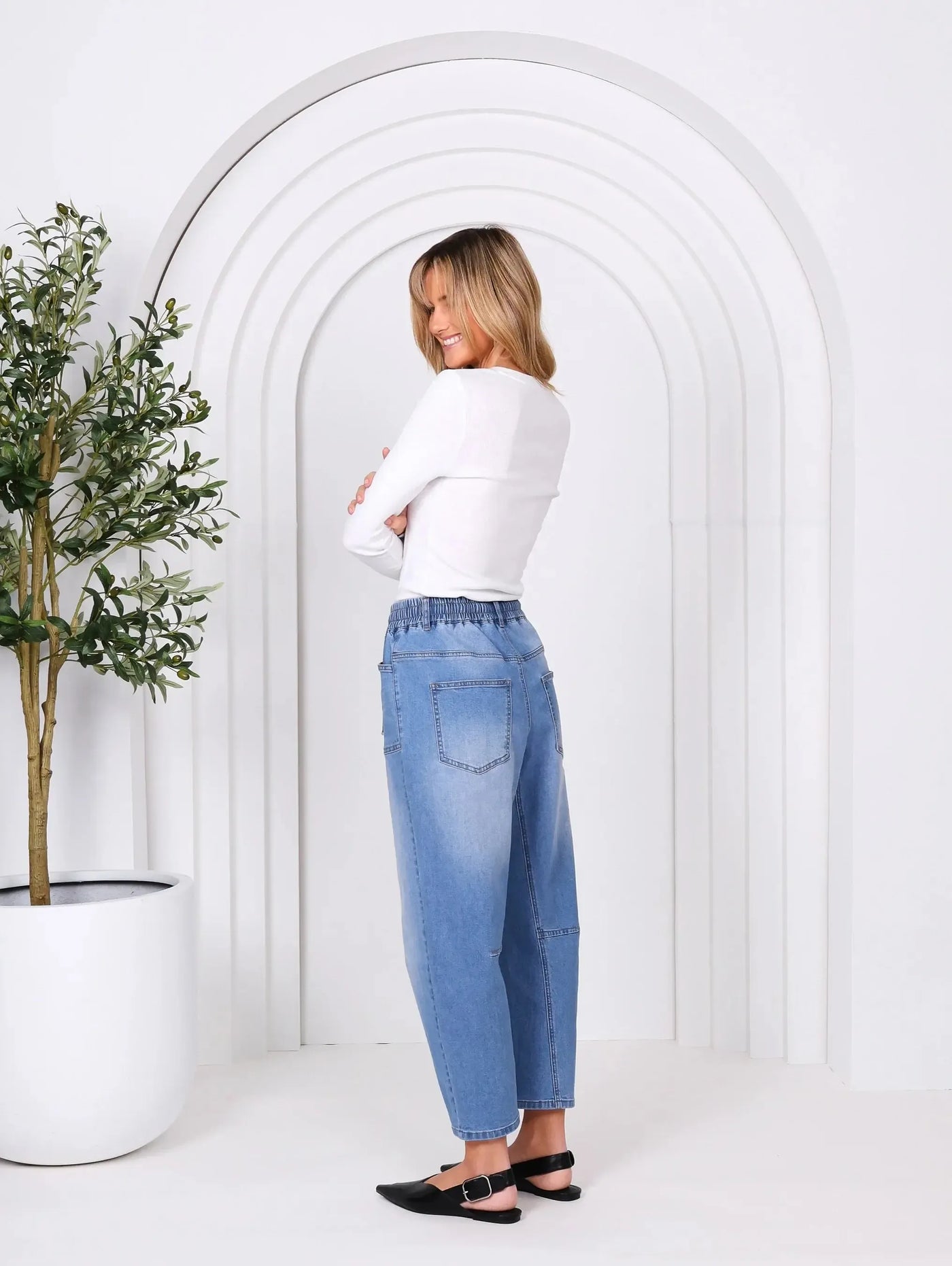 Leo Barrel Jeans - Denim-Lima & Co-Lima & Co