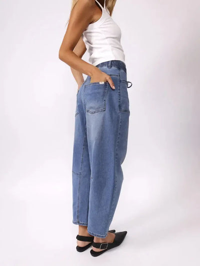 Leo Barrel Jeans - Denim-Lima & Co-Lima & Co