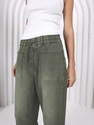 Leo Barrel Jeans - Khaki-Lima & Co-Lima & Co