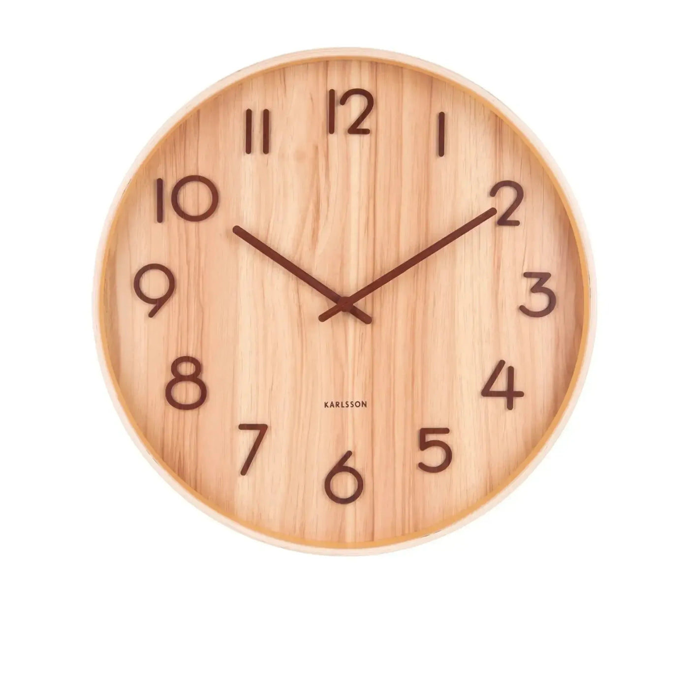 Light Basswood Wall Clock-Albi Imports-Lima & Co