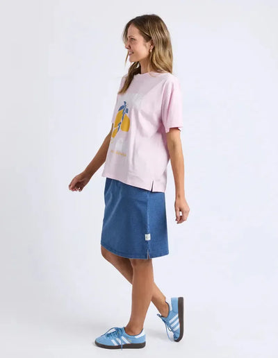 Limone Fresco Tee - Pink-Elm Lifestyle-Lima & Co