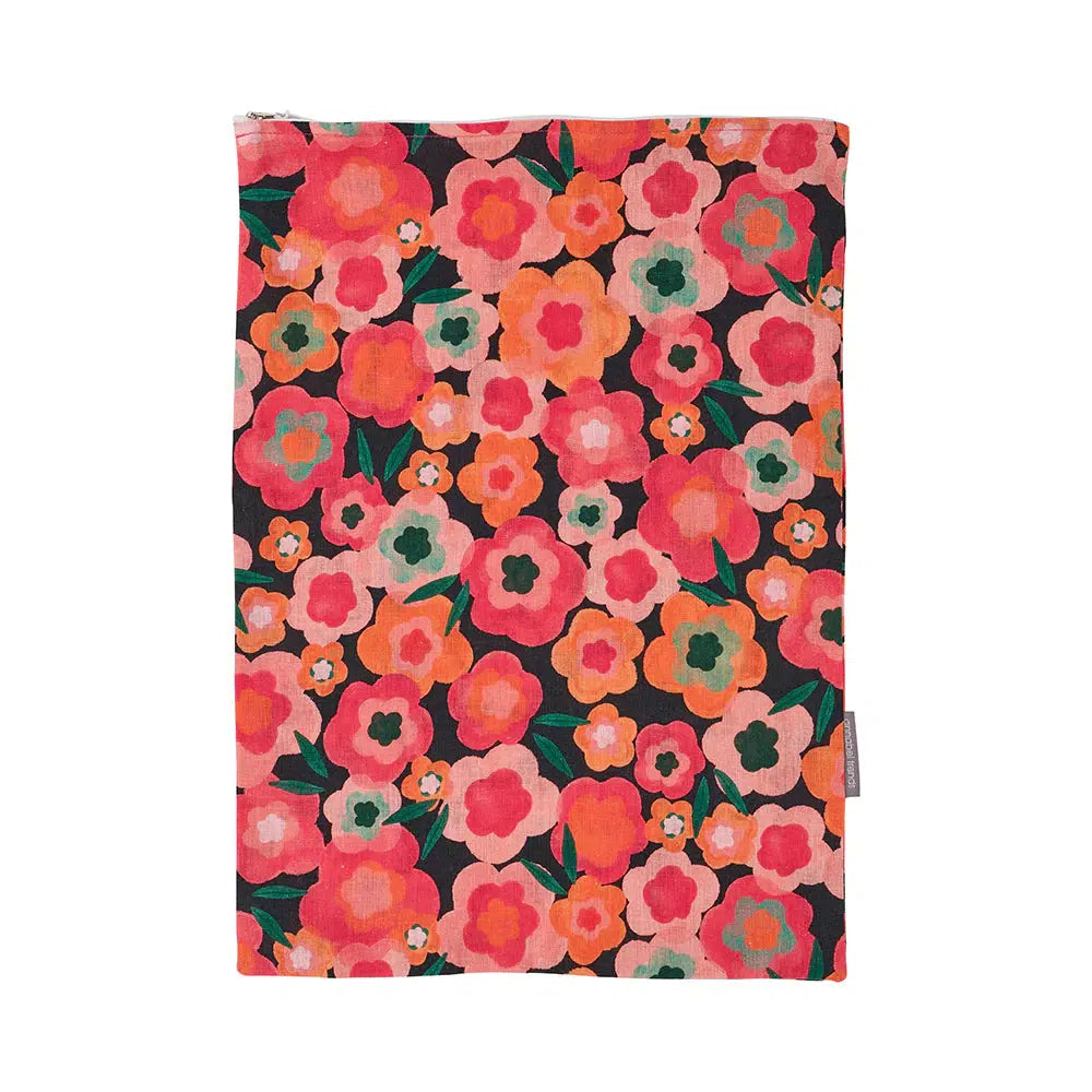 Linen Laundry Bag - Midnight Blooms-Annabel Trends-Lima & Co