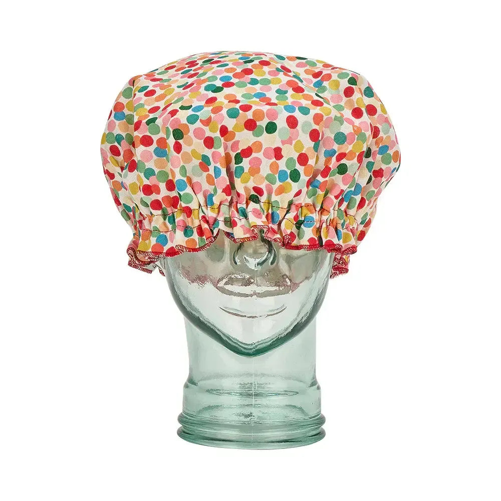 Linen Shower Cap - Confetti-Annabel Trends-Lima & Co