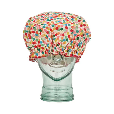 Linen Shower Cap - Confetti-Annabel Trends-Lima & Co
