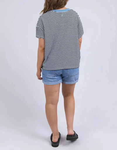 Liv Vee Tee - Navy-Elm Lifestyle-Lima & Co