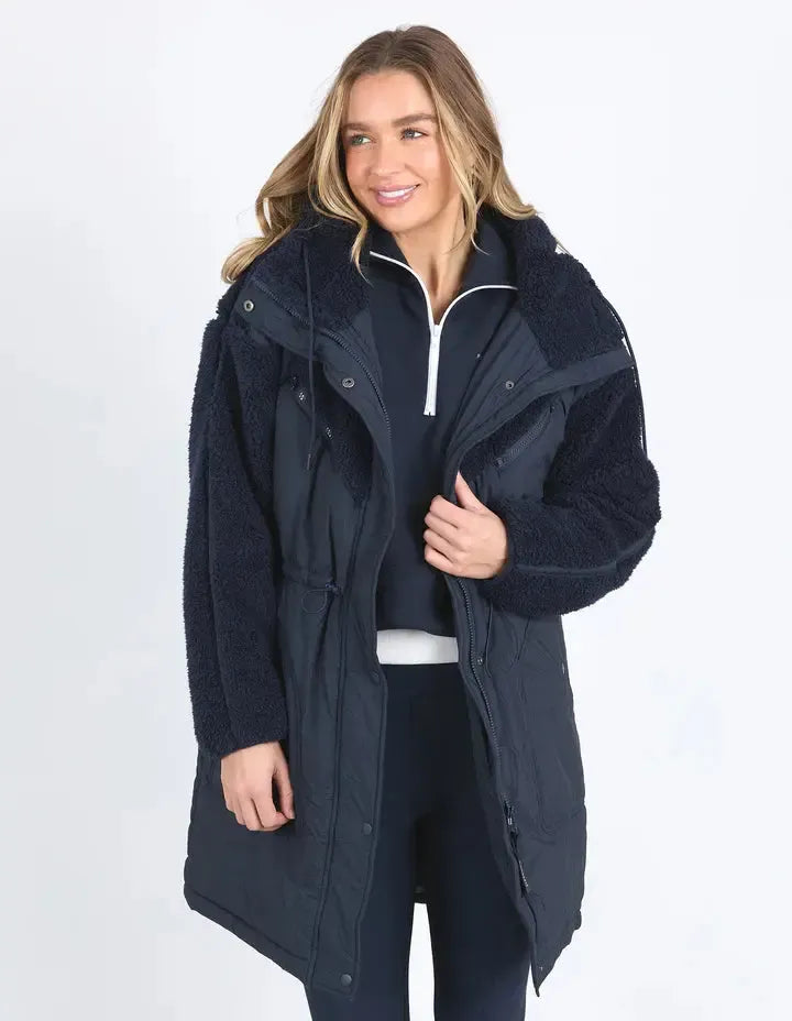 Longline Anorak - Navy-Foxwood-Lima & Co