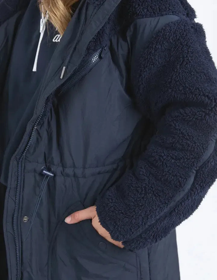 Longline Anorak - Navy-Foxwood-Lima & Co