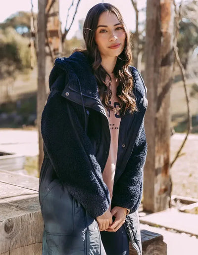 Longline Anorak - Navy-Foxwood-Lima & Co