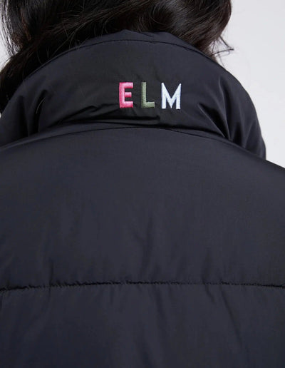 Longline Puffer Jacket - Black-Elm Lifestyle-Lima & Co