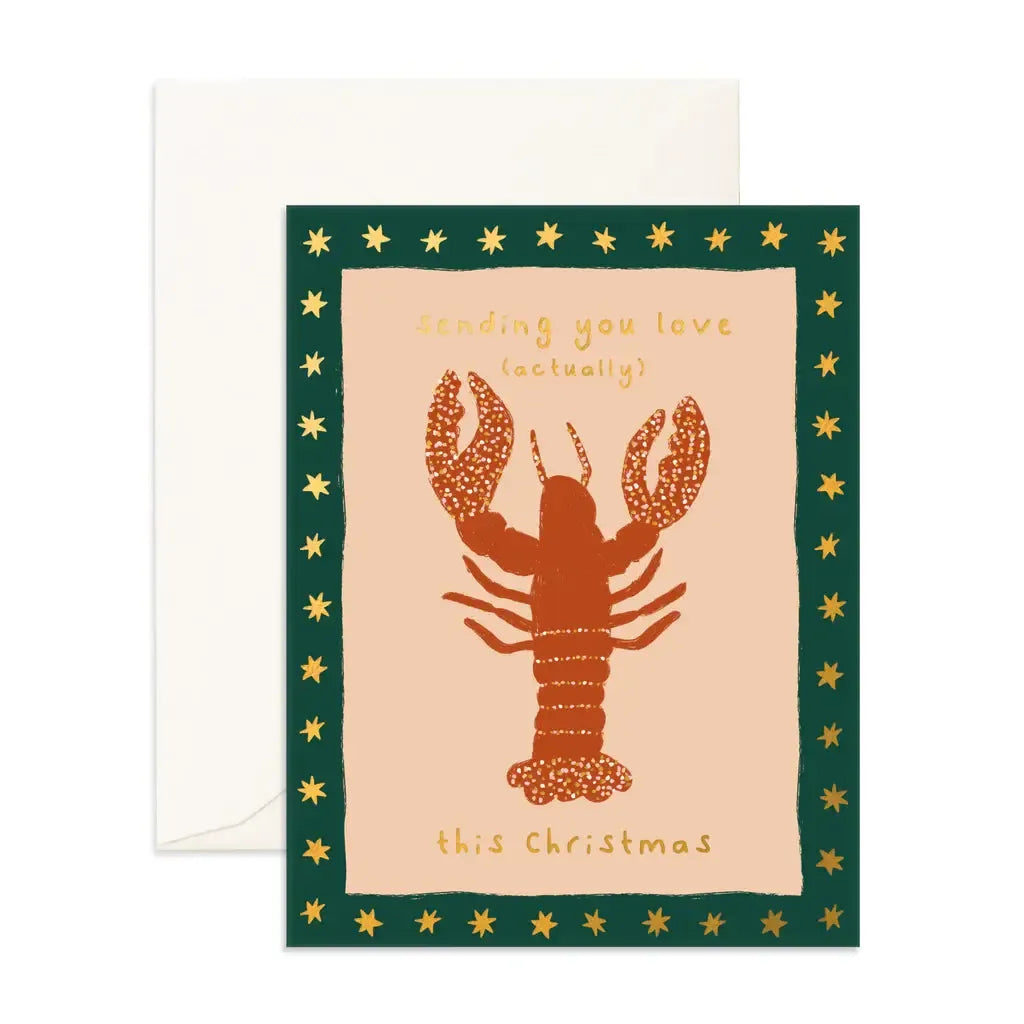Love Actually Lobster Greeting Card-Fox And Fallow-Lima & Co