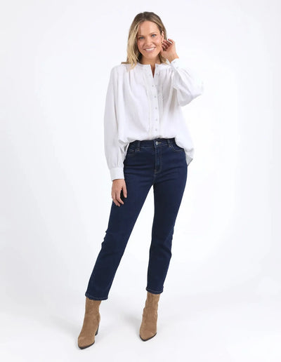 Lucille Blouse - Marshmallow-Elm Lifestyle-Lima & Co