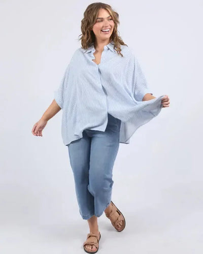 Luna Shirt - Dusk Blue-Elm Lifestyle-Lima & Co