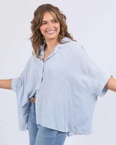 Luna Shirt - Dusk Blue-Elm Lifestyle-Lima & Co