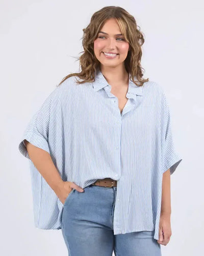 Luna Shirt - Dusk Blue-Elm Lifestyle-Lima & Co