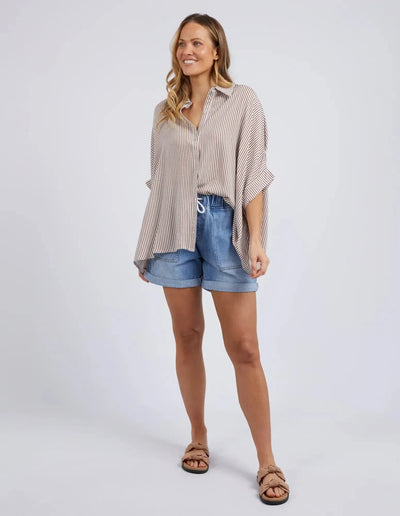 Luna Shirt - Mocha-Elm Lifestyle-Lima & Co