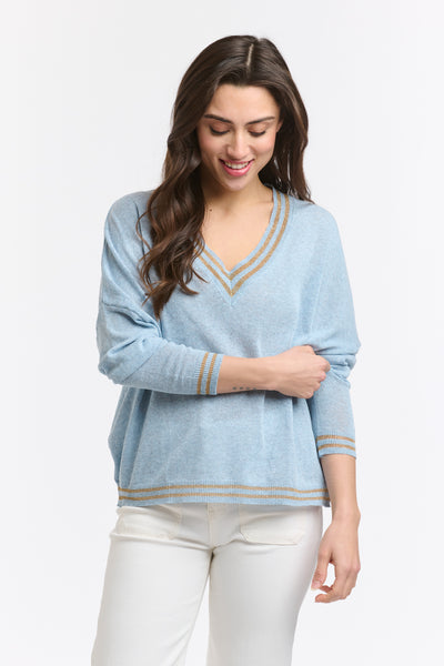 Lurex College Knit - Celeste-Italian Star-Lima & Co