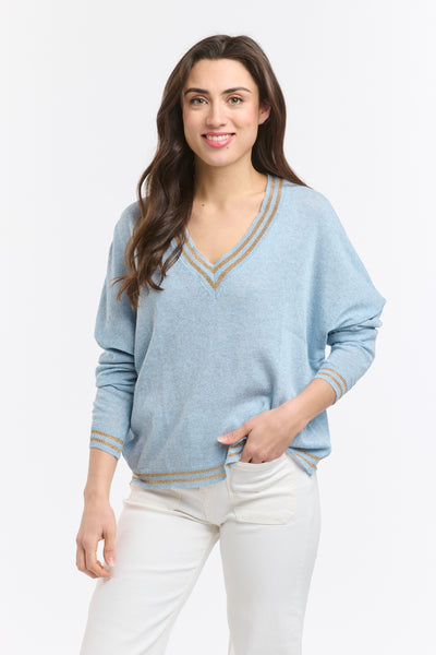 Lurex College Knit - Celeste-Italian Star-Lima & Co