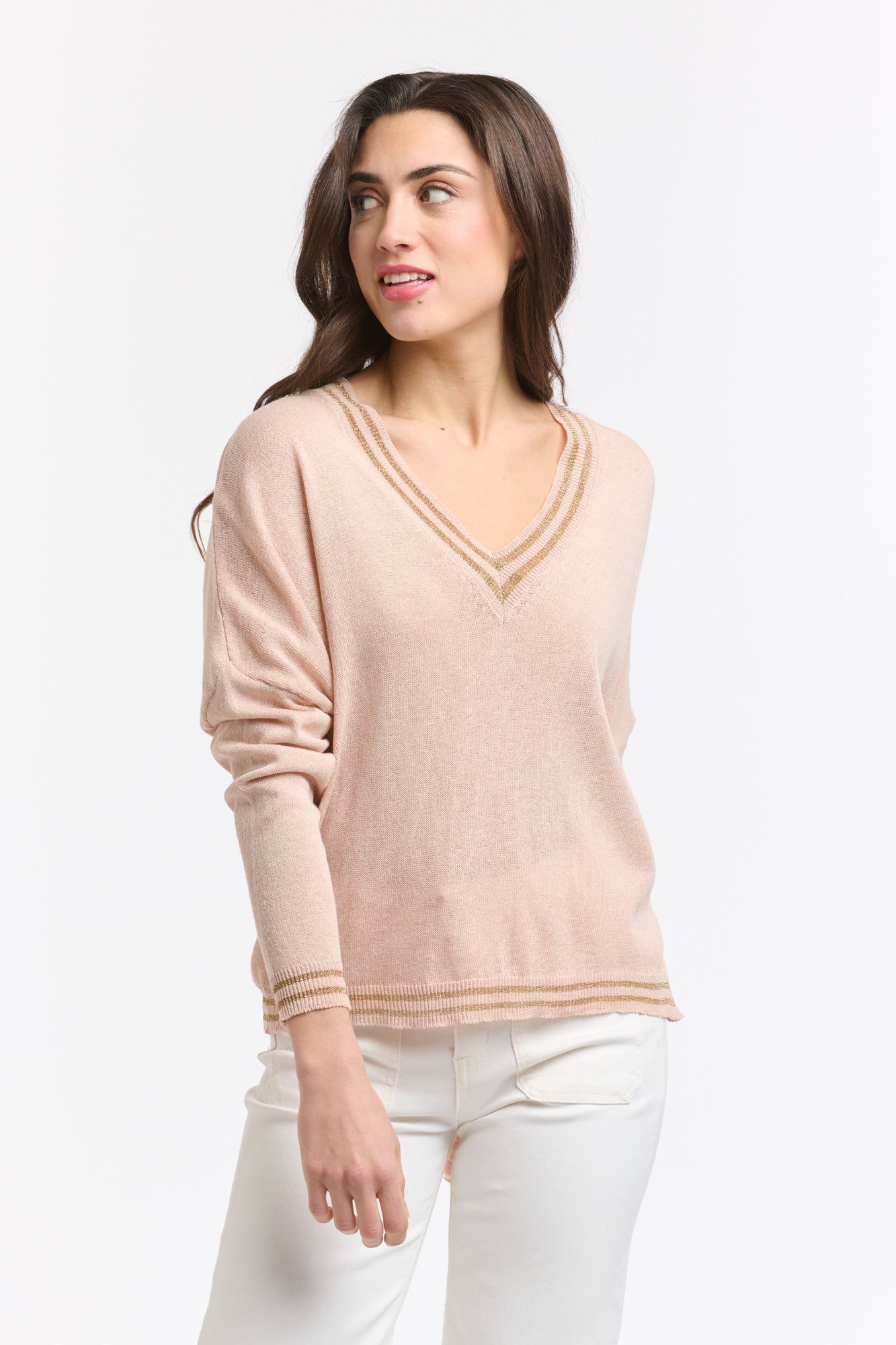 Lurex College Knit - Cipria-Italian Star-Lima & Co