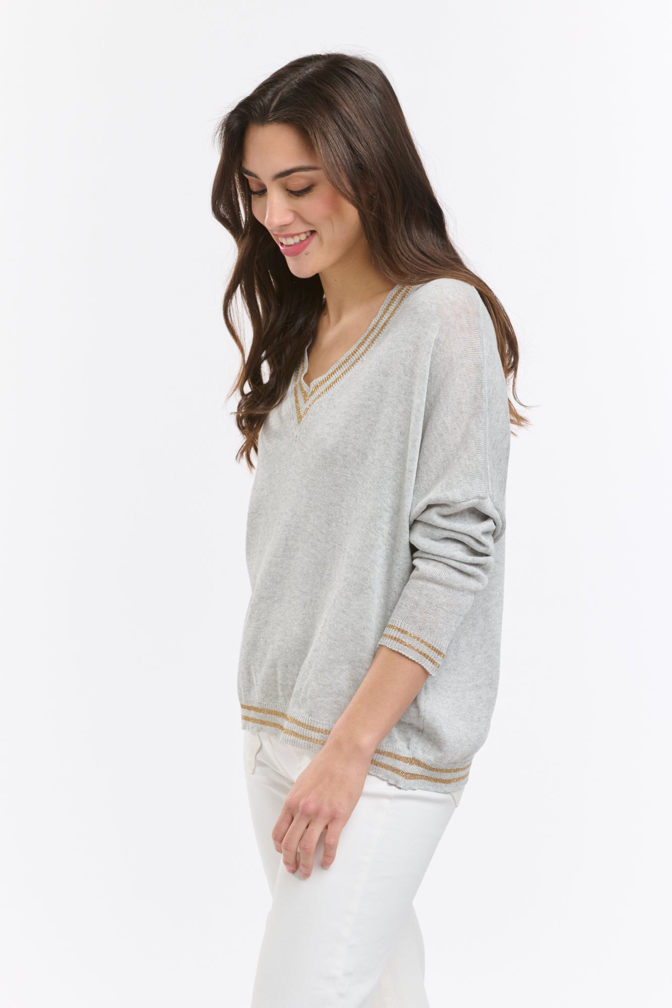 Lurex College Knit - Perla-Italian Star-Lima & Co
