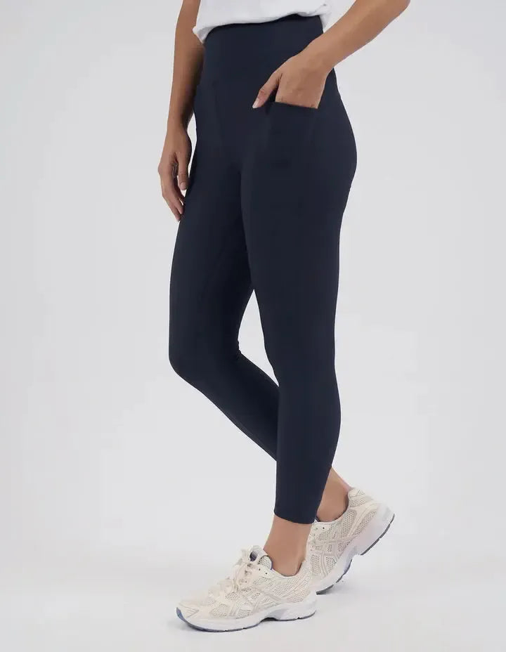 Luxe Rib Legging - Navy-Foxwood-Lima & Co