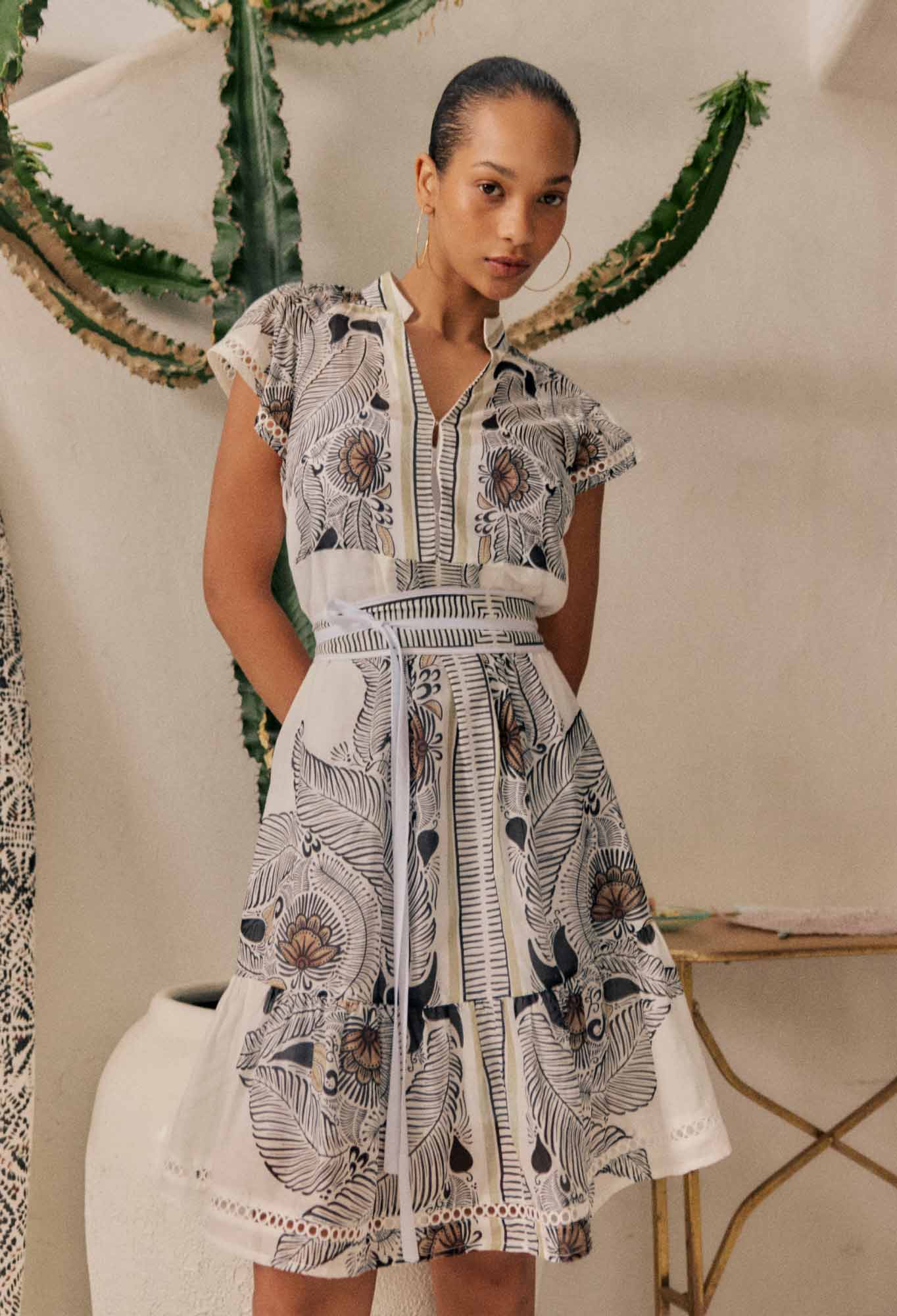 Malika Dress - Ivory Casablanca-Once Was-Lima & Co