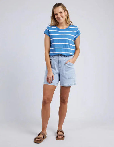 Manly Stripe Tee - Blue-Foxwood-Lima & Co